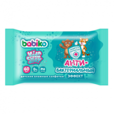 BABIKO KIDS STORY Влажные салфетки детские антибактериальные 60шт